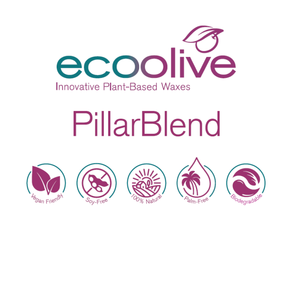 EcoOlive Pillar Wax,  1kg - 20% OFF